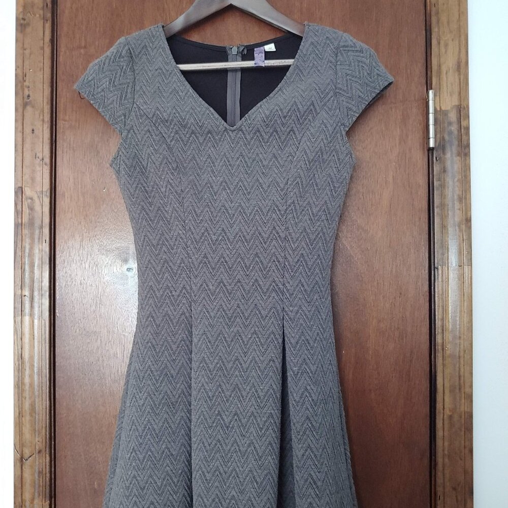 Alya A-Line Gray Dress